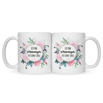 Bedruckte Tasse mit Spruch Ich bin Schwanger ich darf das