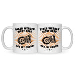 Bedruckte Tasse mit Spruch Biker werden nicht grau