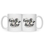Bedruckte Tasse mit Spruch Konfetti im Herzen