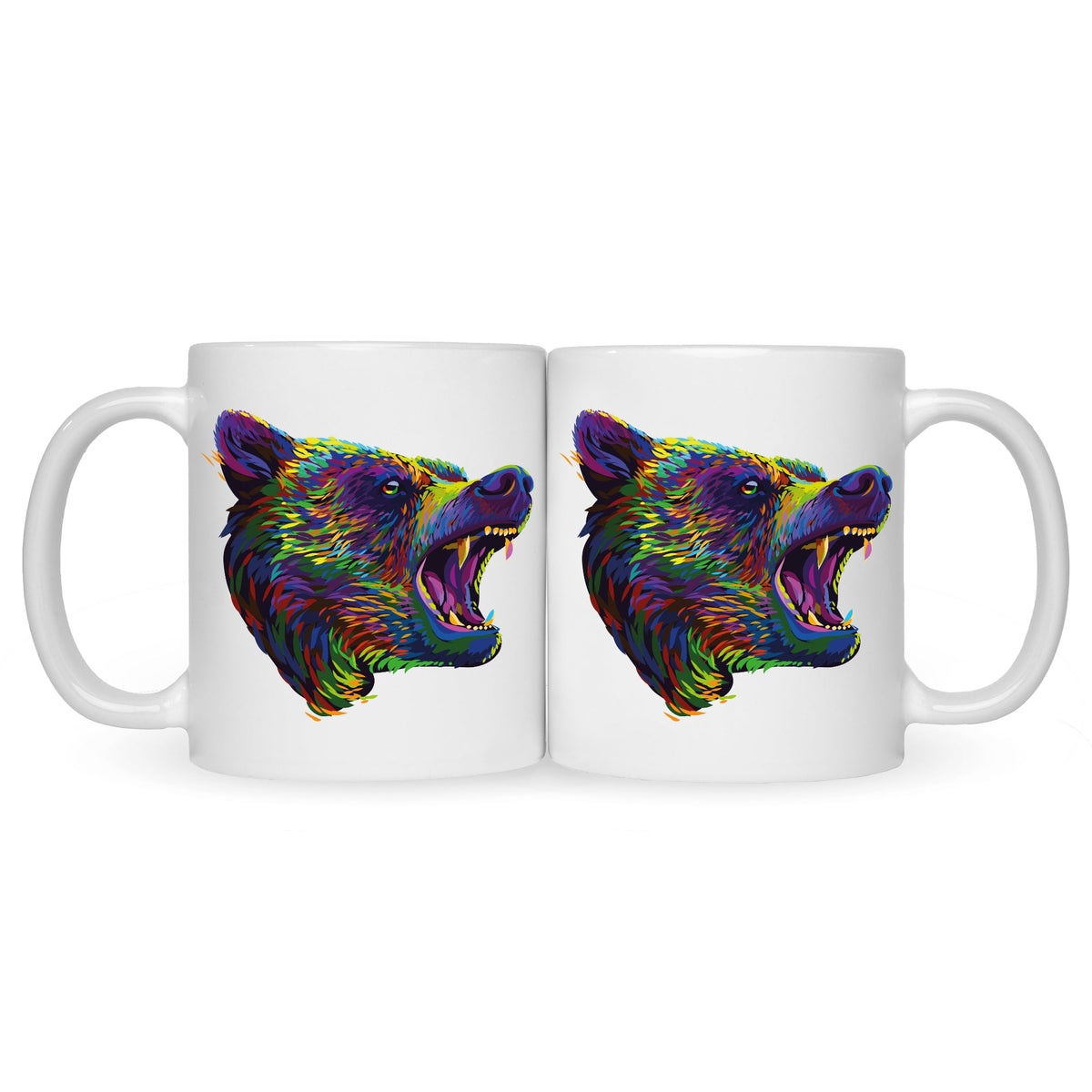 Bedruckte Tasse Bunter Bär