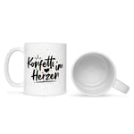 Bedruckte Tasse mit Spruch Konfetti im Herzen