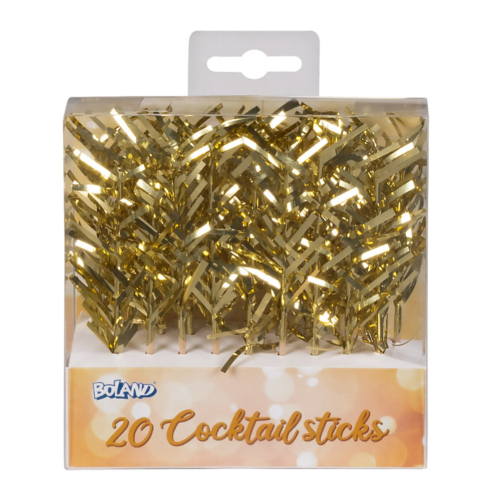20 Cocktail-Spiesser - 10 cm Picker | Gold