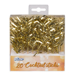 20 Cocktail-Spiesser - 10 cm Picker | Gold