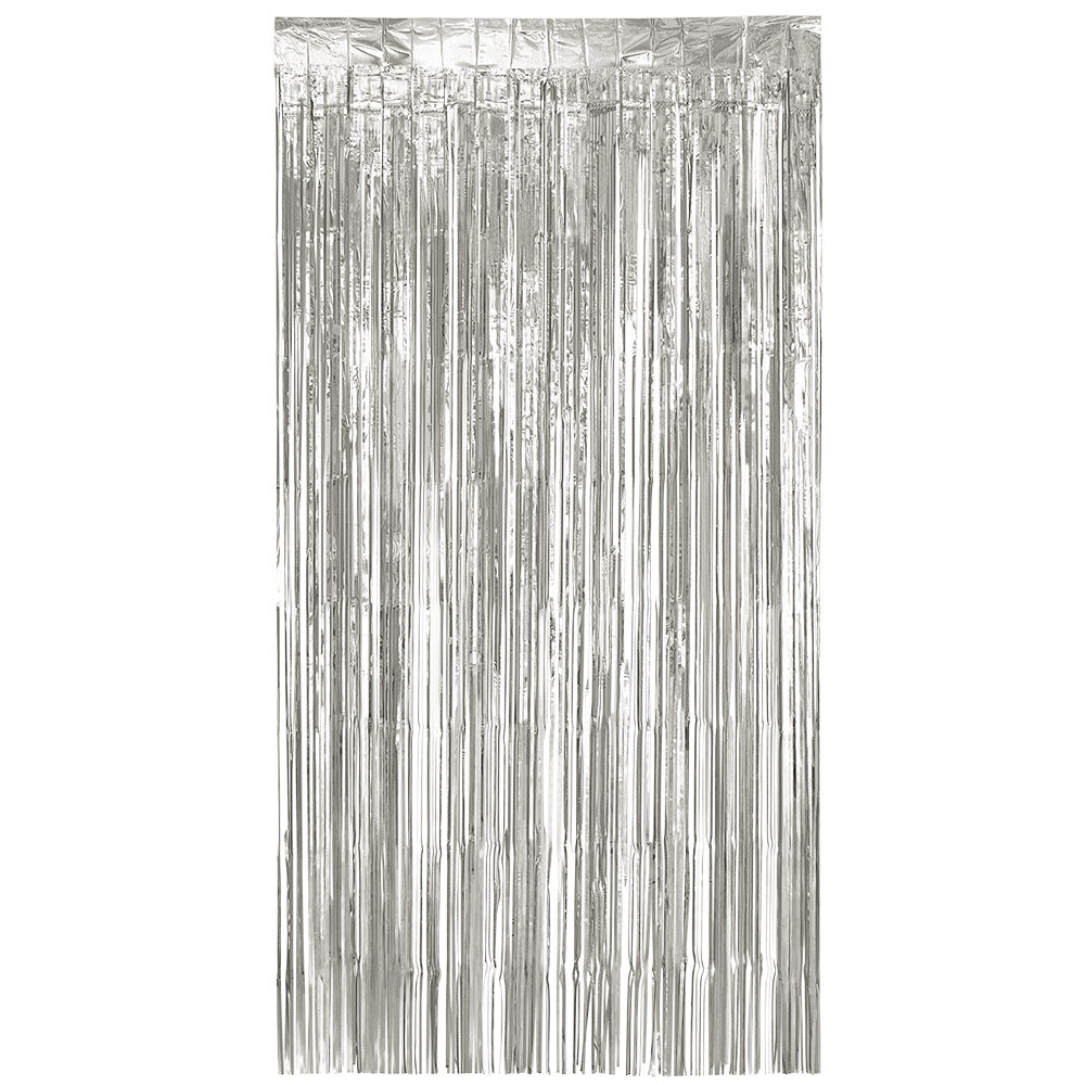 Türvorhang "Metallic" 200 x 100 cm | Silber