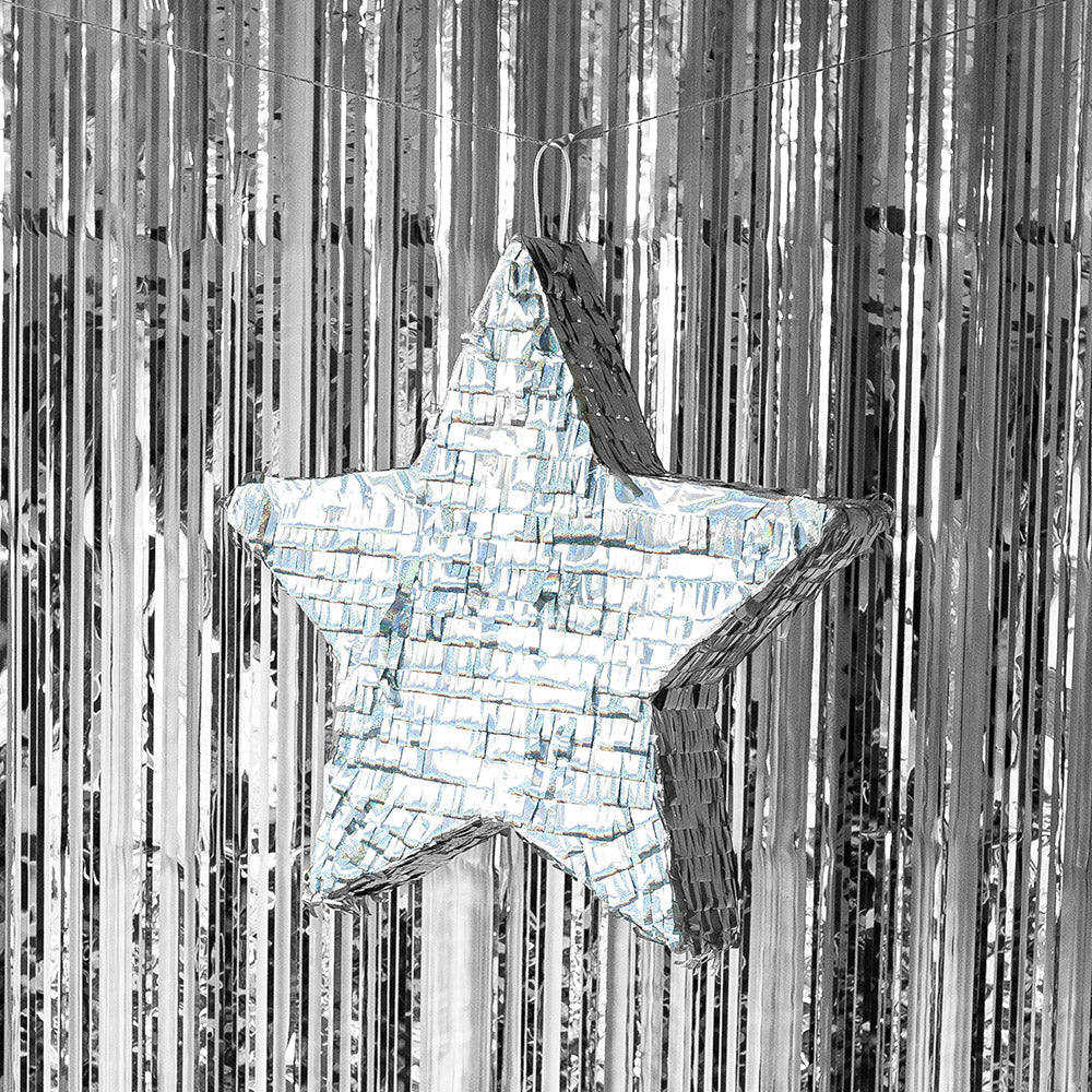 Türvorhang "Metallic" 200 x 100 cm | Silber