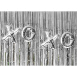 Türvorhang "Metallic" 200 x 100 cm | Silber