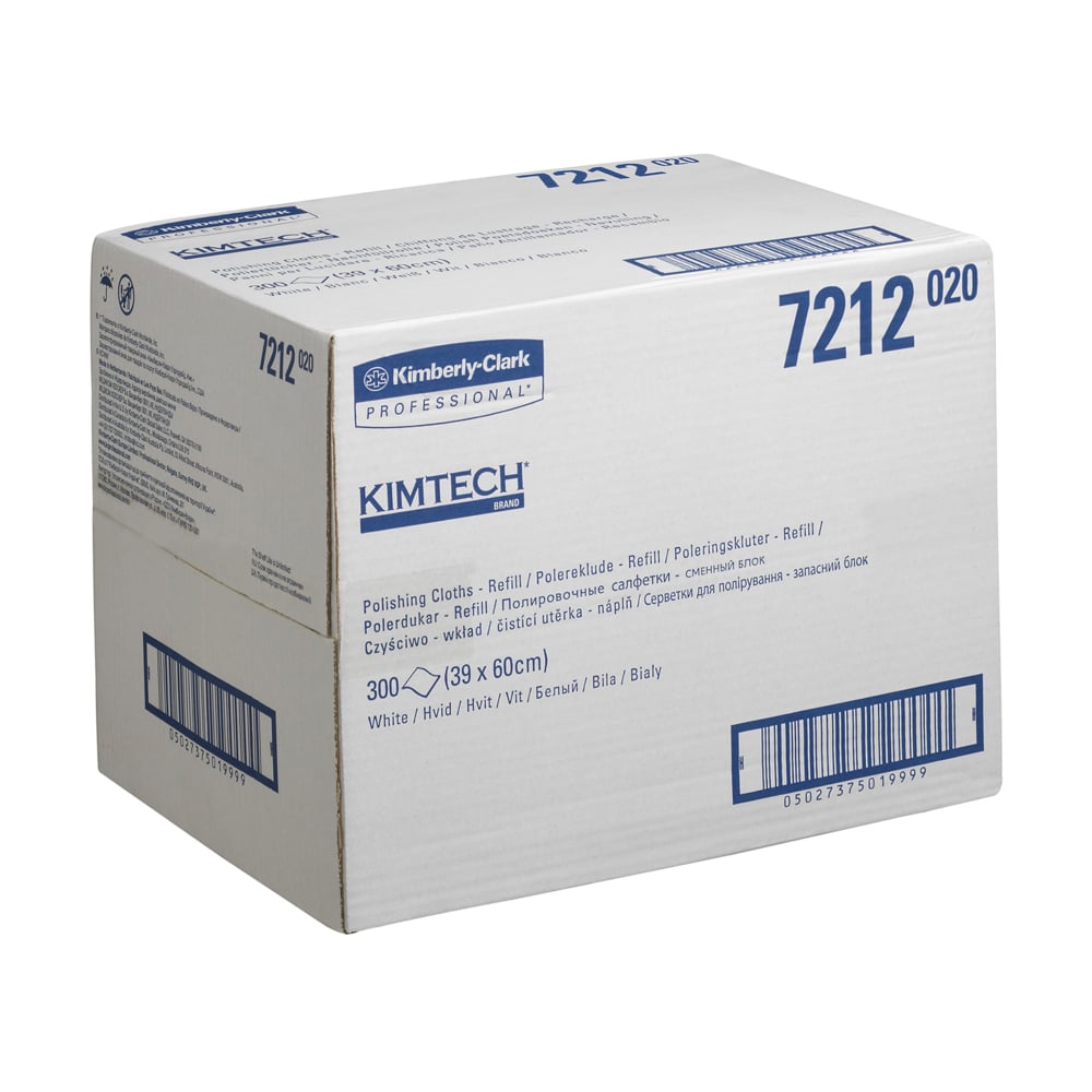 Kimtech® Poliertücher - Nachfüllpack / Weiß - 1 Refill  x 300 Sheets | Karton (1 Nachfüllpackung)