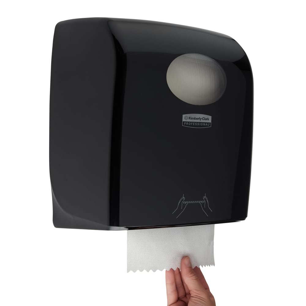 Aquarius™ Rollenhandtuchspender - Schwarz - 38.20 cm x 30.90 cm x 24.00 cm | Karton (1 Spender)