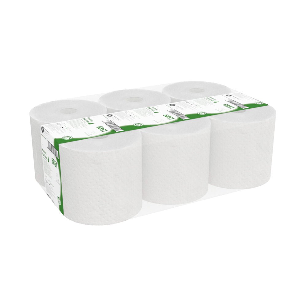 Hostess™ NATURA Rollenhandtücher - Rolle / Natur - 6 Rolls  x 1 Sheet | Karton (6 Rollen)