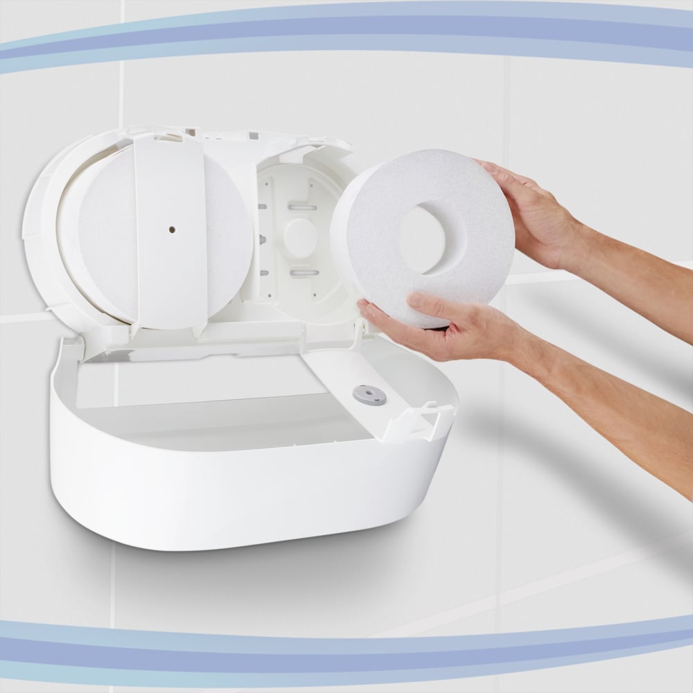Aquarius™ Toilet Tissue Spender - Zentralentnahme  / Weiß /Jumbo -
