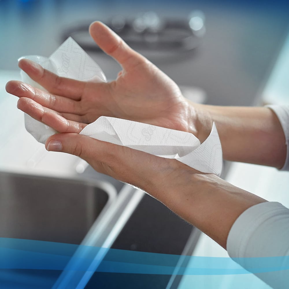 Scott® Essential™ Handtücher - Rolle / Weiß - 6 Rolls  x 1 Sheet | Karton (6 Rollen)