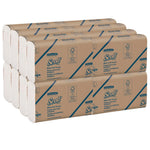 Scott® Handtücher - MultiFold / Weiß /Mittel - 16 Clips  x 250 Sheets | Karton (16 Päckchen)