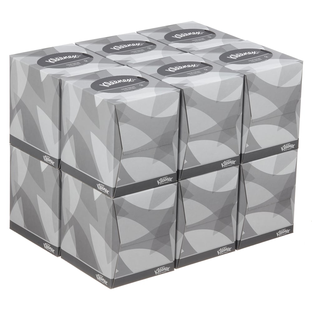 Kleenex® Kosmetiktücher - Würfel-Box / Weiß