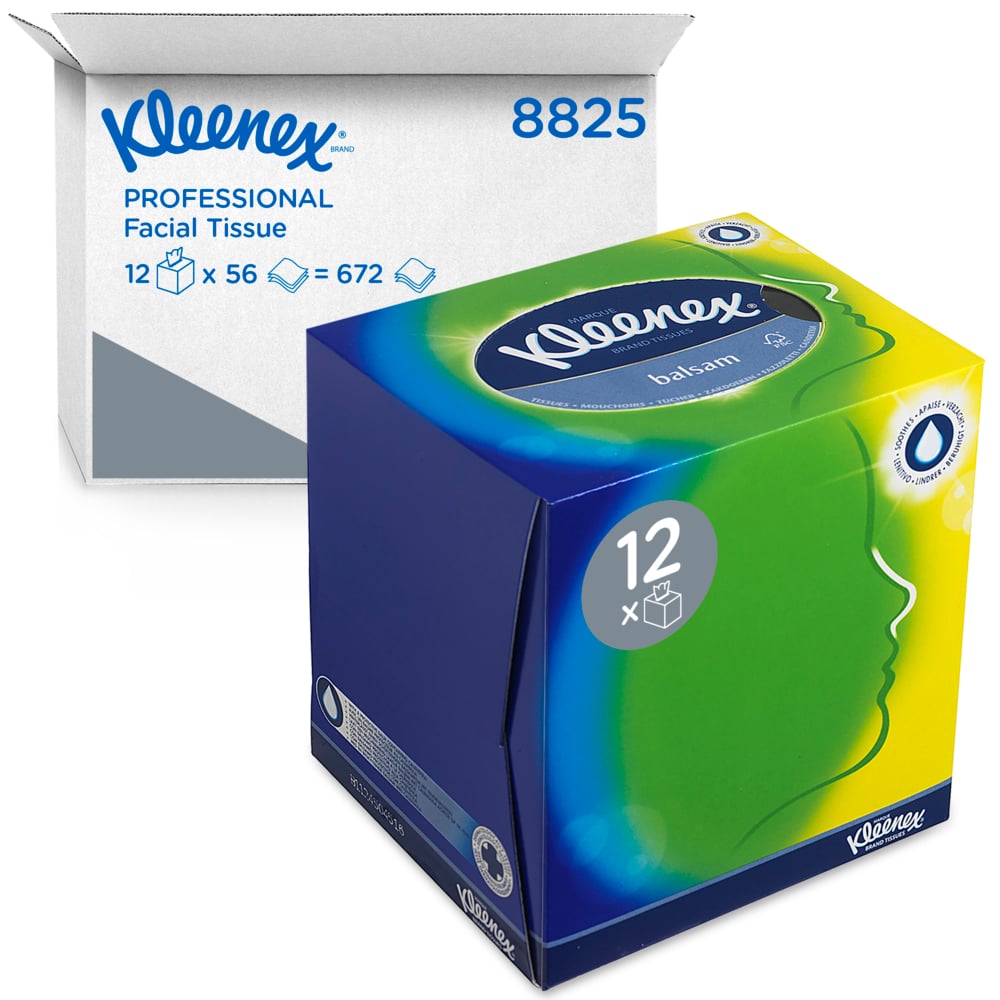 Kleenex® Kosmetiktücher - Würfel-Box / Weiß