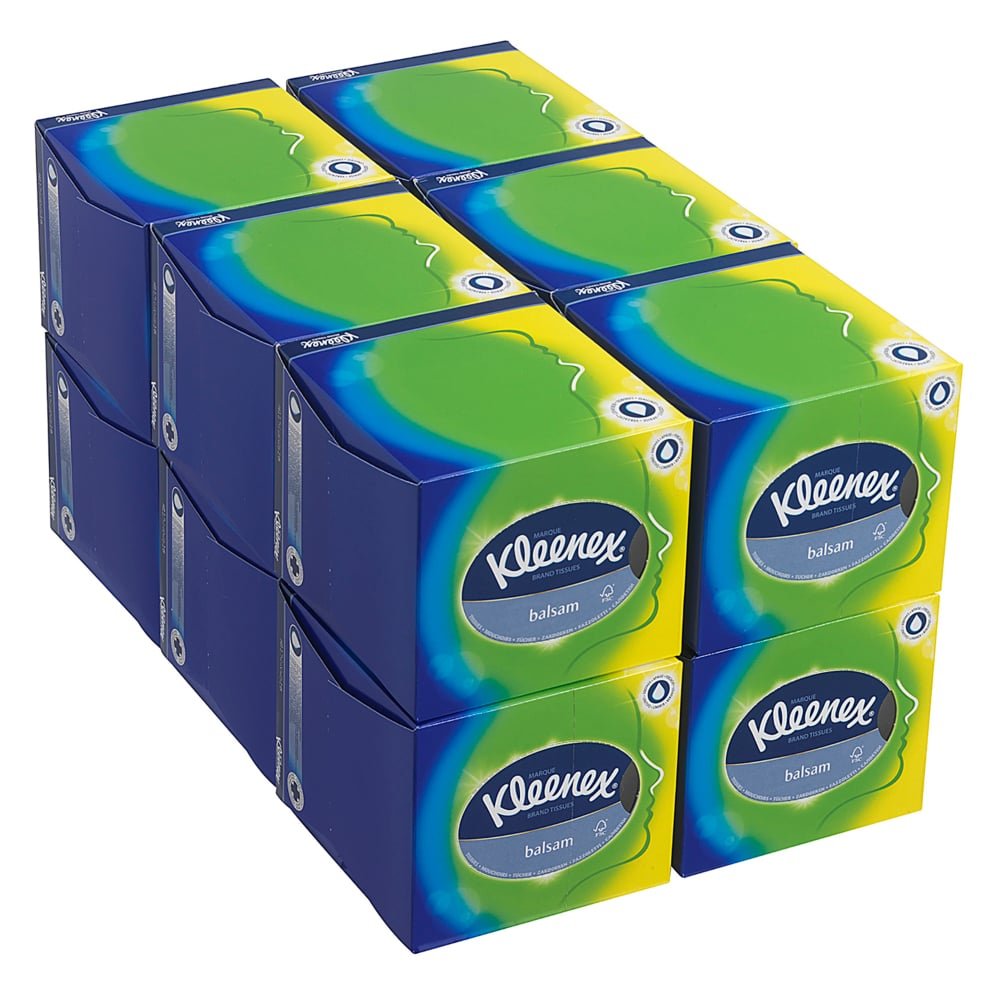 Kleenex® Kosmetiktücher - Würfel-Box / Weiß