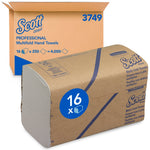 Scott® Handtücher - MultiFold / Weiß - 16 Clips  x 250 Sheets | Karton (16 Päckchen)
