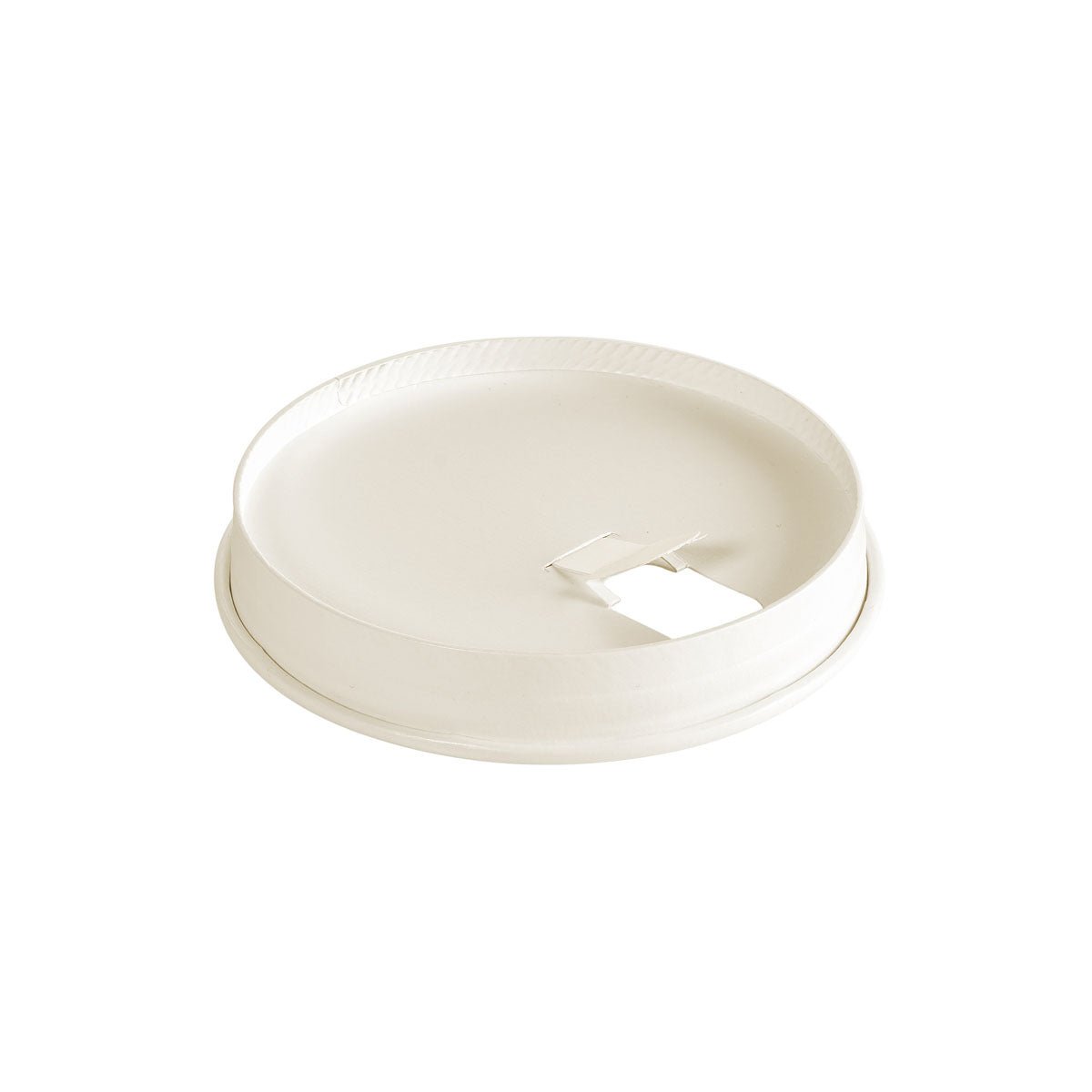 Karton-Deckel für alle Becher 35/47/59 cl, mit Trinköffnung  Weiß Karton  | Packung (50 Stück)