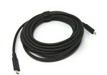 USB 3.2 Gen 2 Kabel 5 m Typ C Stecker zu Stecker in Schwarz | System-S
