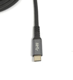 USB 3.2 Gen 1 Kabel 5 m Typ C Stecker zu Stecker Winkel in Schwarz | System-S