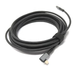 USB 3.2 Gen 1 Kabel 5 m Typ C Stecker zu Stecker Winkel in Schwarz | System-S
