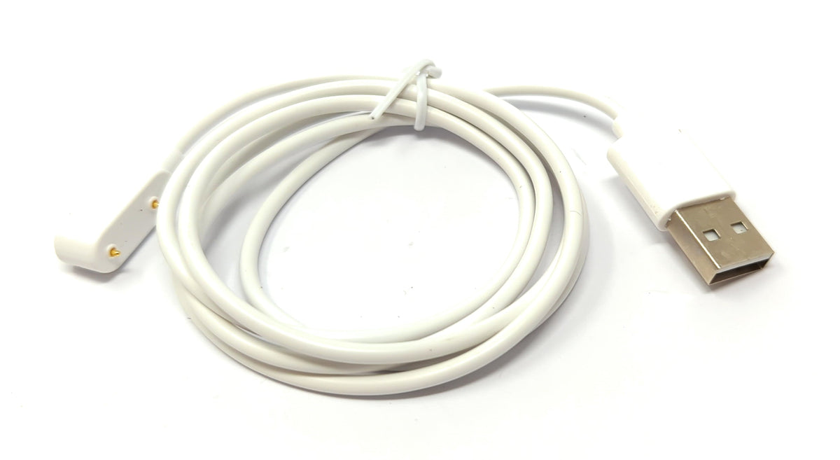 USB 2.0 Kabel 100 cm Ladekabel für Oppo Band 2 Smartwatch in Weiß | System-S