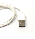 USB 2.0 Kabel 100 cm Ladekabel für Oppo Band 2 Smartwatch in Weiß | System-S