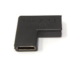USB 3.1 Adapter Typ C Buchse zu Buchse Winkel Kabel in Schwarz | System-S
