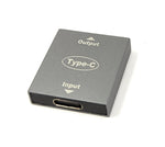 USB 3.1 Y Adapter Typ C Buchse zu 2x Buchse Kabel in Grau | System-S