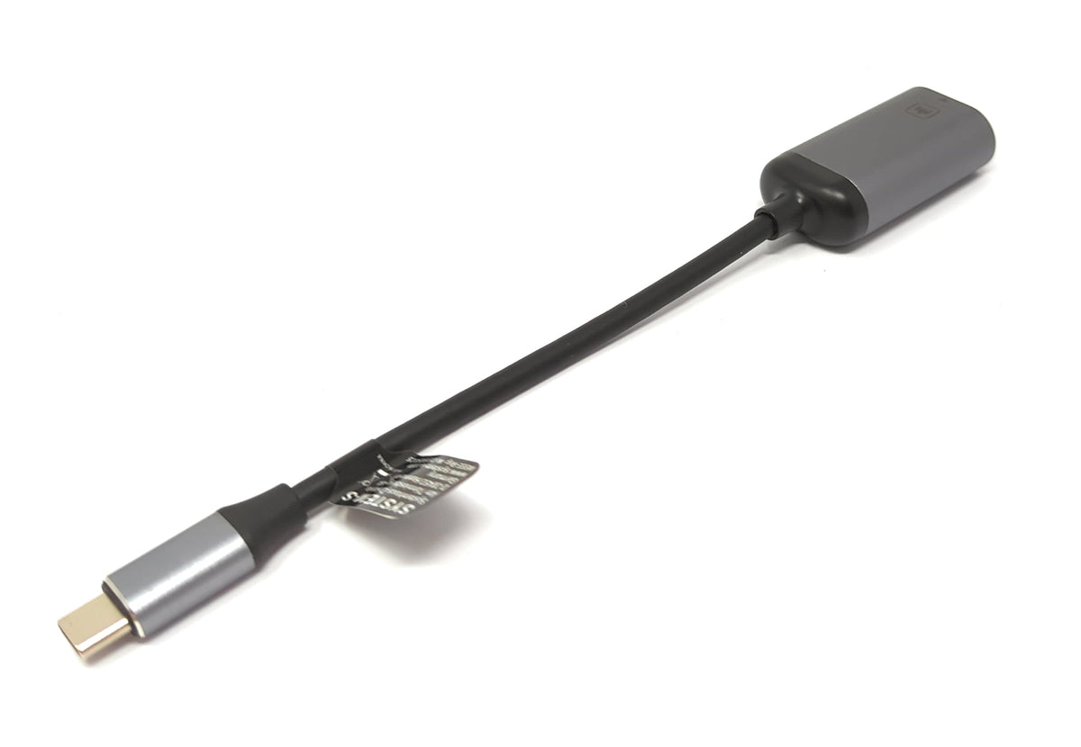 LAN Kabel 19 cm RJ45 Buchse zu USB 3.1 Typ C Stecker Adapter in Grau | System-S