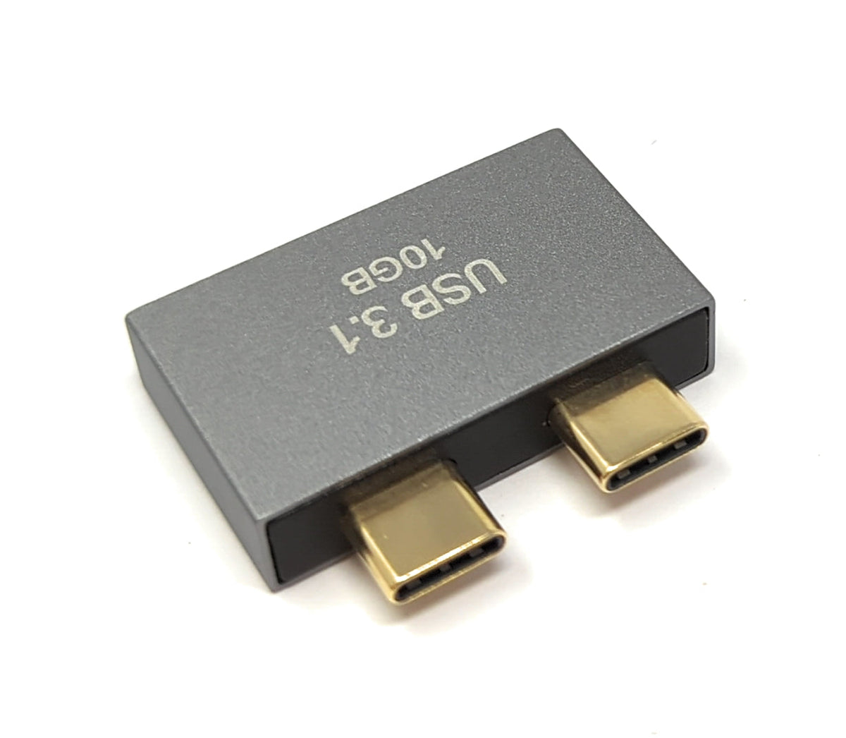 USB 3.1 Gen 2 Doppel Adapter 2x Typ C Stecker zu 2x 3.0 Typ A Buchse Kabel OTG | System-S