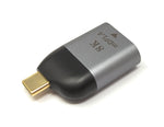 DisplayPort Adapter Mini DP Buchse zu USB 3.1 Typ C Stecker 4K Kabel in Grau | System-S