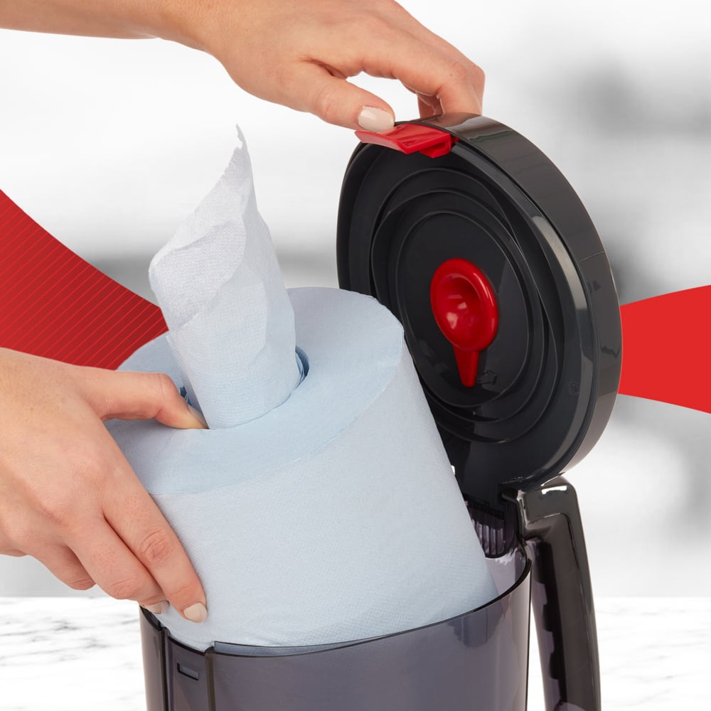 WypAll® Reach™ Centrefeed Dispenser - Schwarz - 1 Dispenser | Karton (1 Spender)