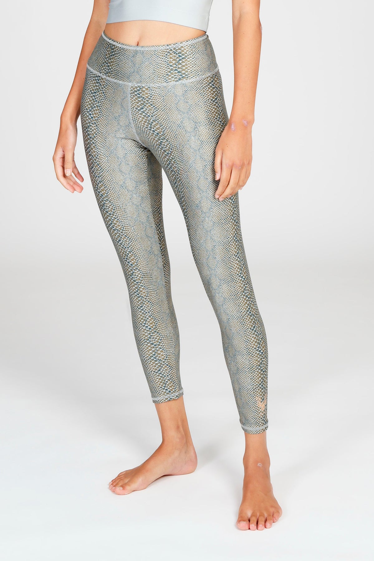 Lux Leggings stone olive snake