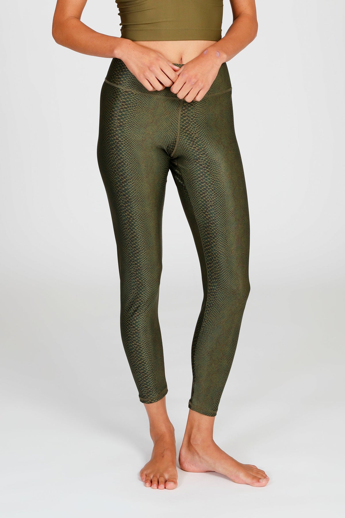 Lux Leggings olive snake