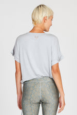 Cosy Tee mit Tunnelzug stone