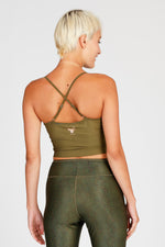 Lux Crop Top olive (Founder's Look)
