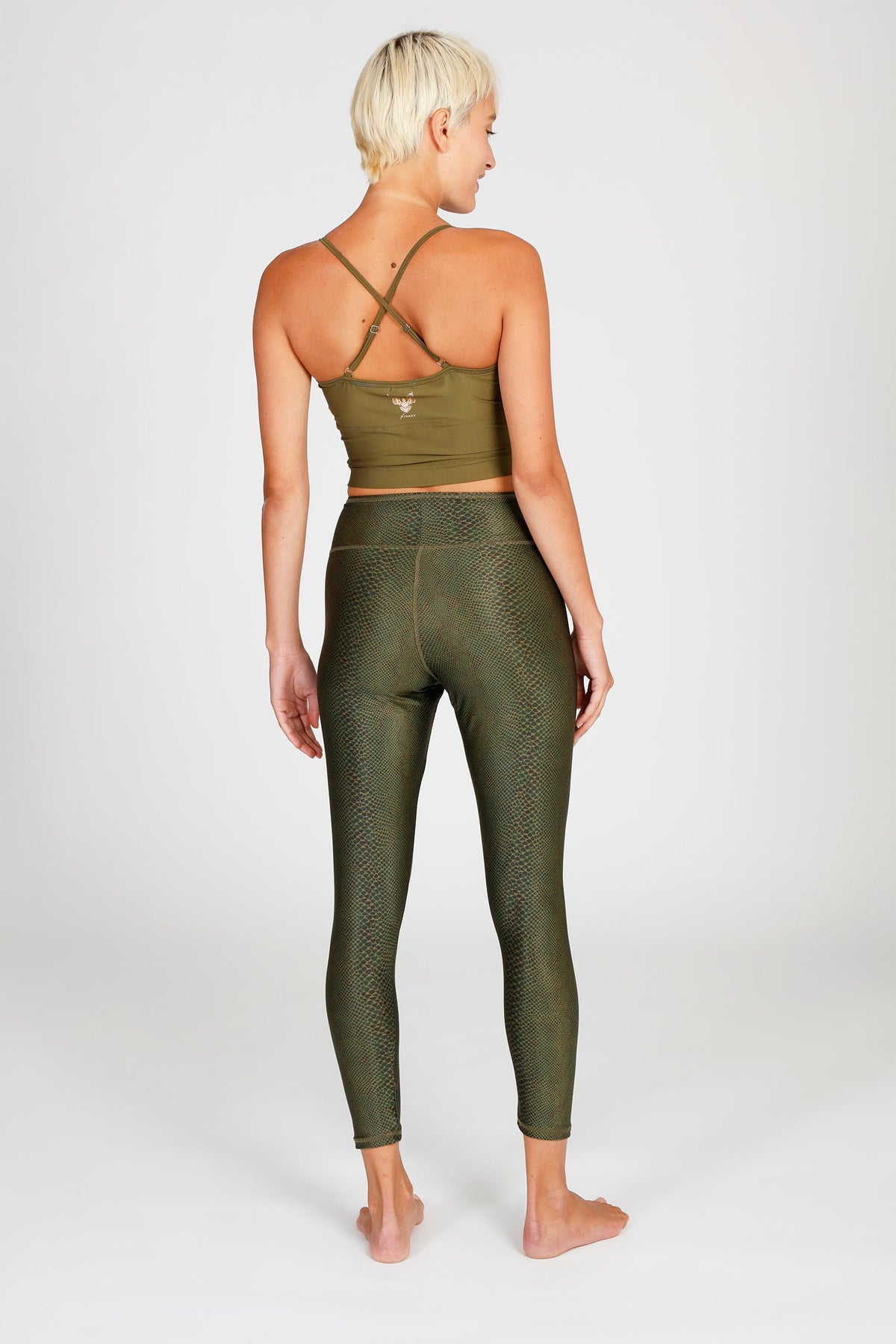 Lux Leggings olive snake