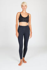 Yoga Bra Top Amba - Zebra Anthracite