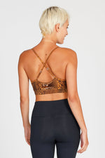 Yoga Bra Top Amba - Desert Snake
