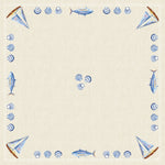 Dunicel Mitteldecke 84x84 cm - Tide Design für Feste und Events | Packung (100 Stück)