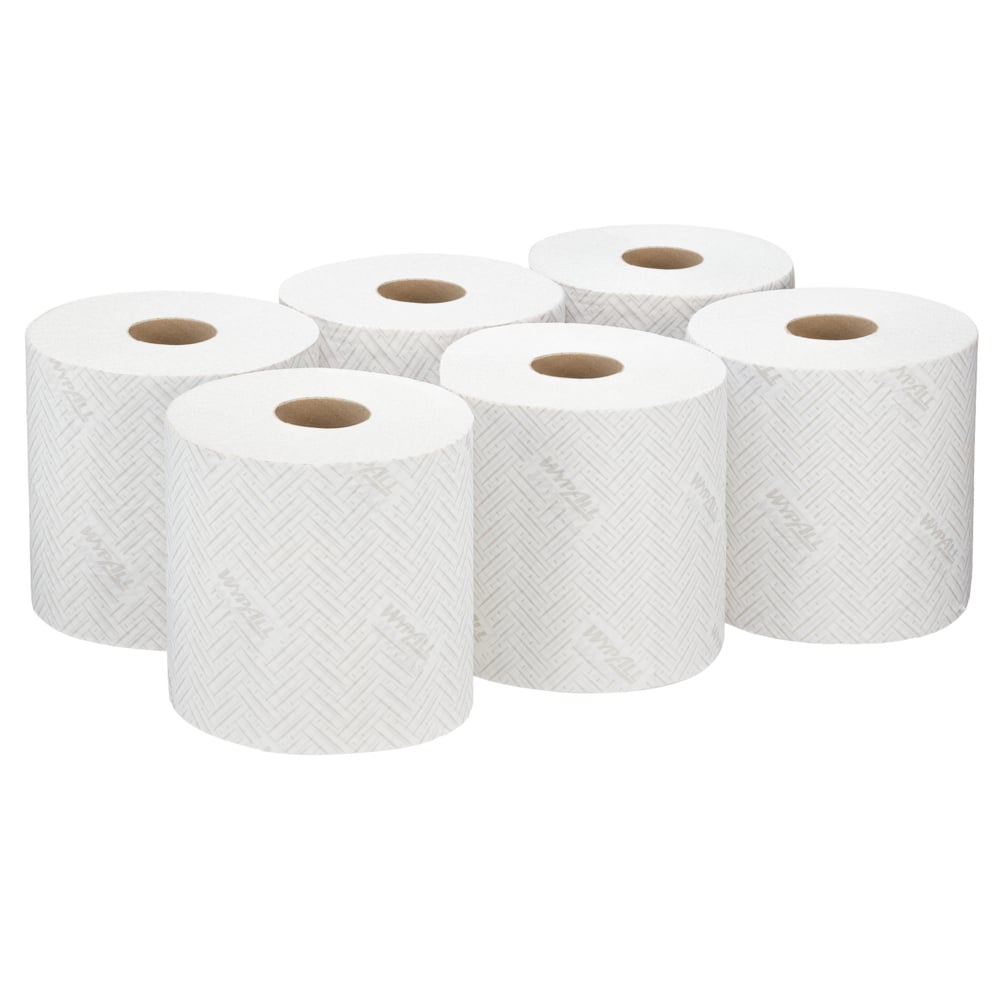 WypAll® L20 Papierwischtuch - Zentralentnahme  / Weiß /2-lagig - 6 Rolls  x 550 Sheets | Karton (6 Rollen)
