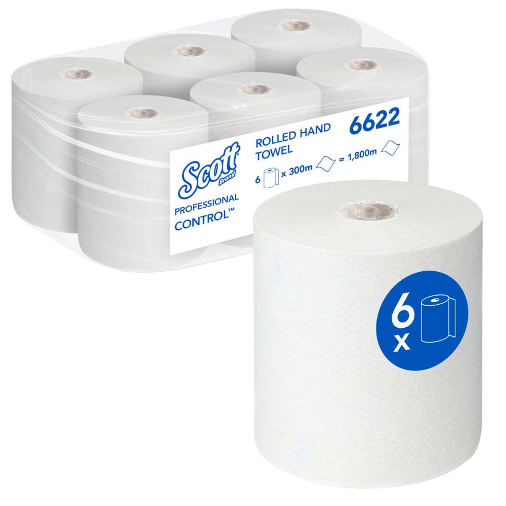 Scott® Control™ Handtücher - Rolle / Weiß