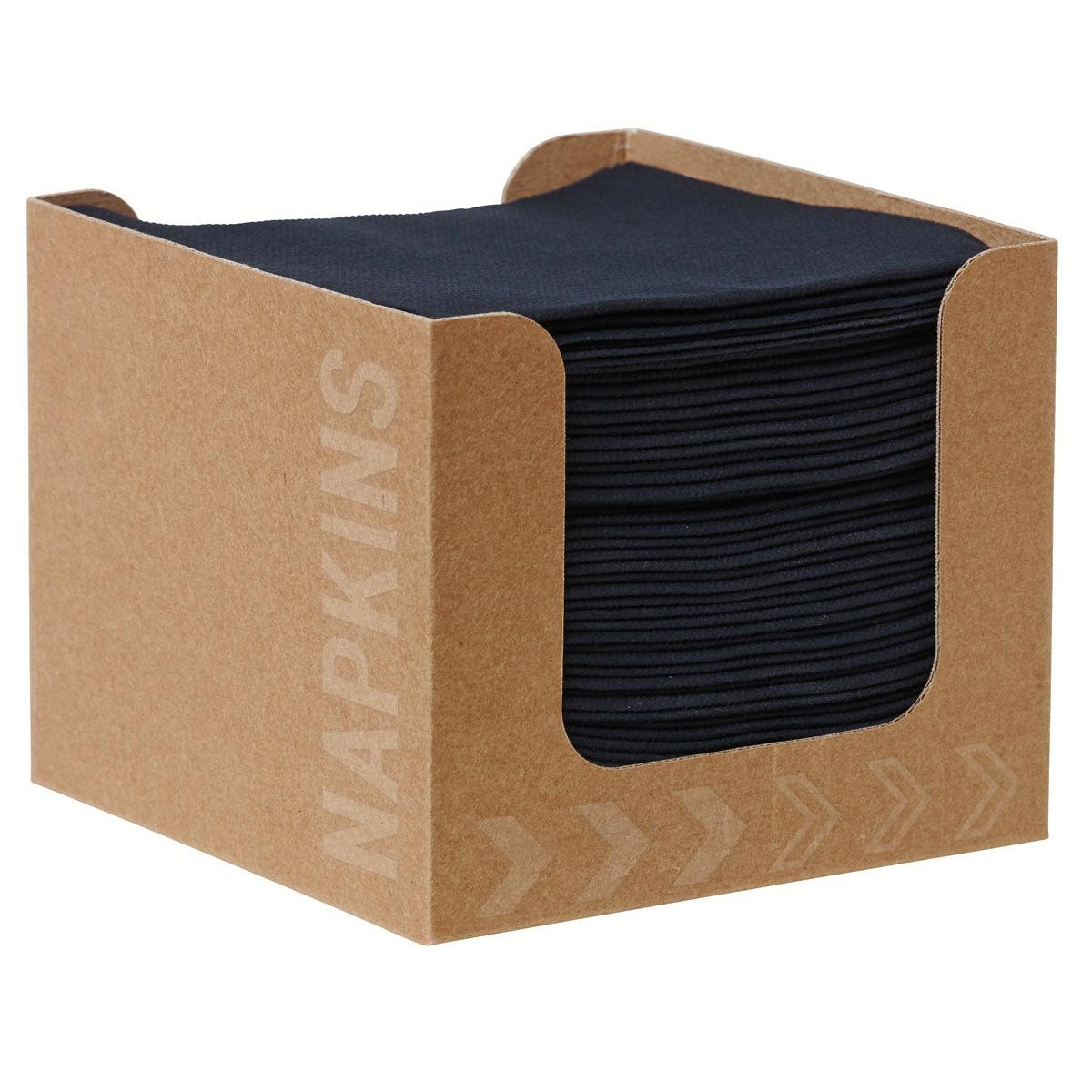 Bio-Dunisoft-Serviettenbox 20 x 20 cm schwarz