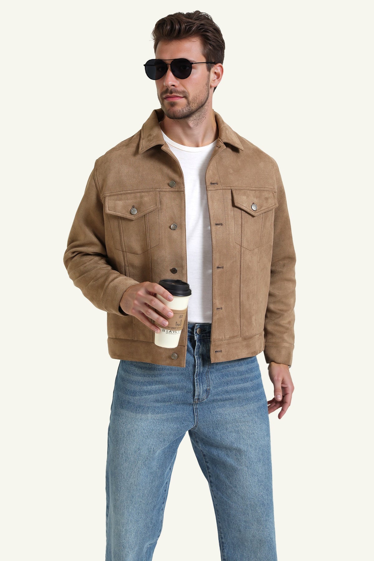 Button-Through Jacket with Pockets