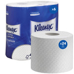 Kleenex® Toilettenpapierrollen - Kleinrollen / Weiß /160 sc - 6 Packs  x 4 small rolls  x 160 Toilet Tissue Sheets | Karton (6 Päckchen)