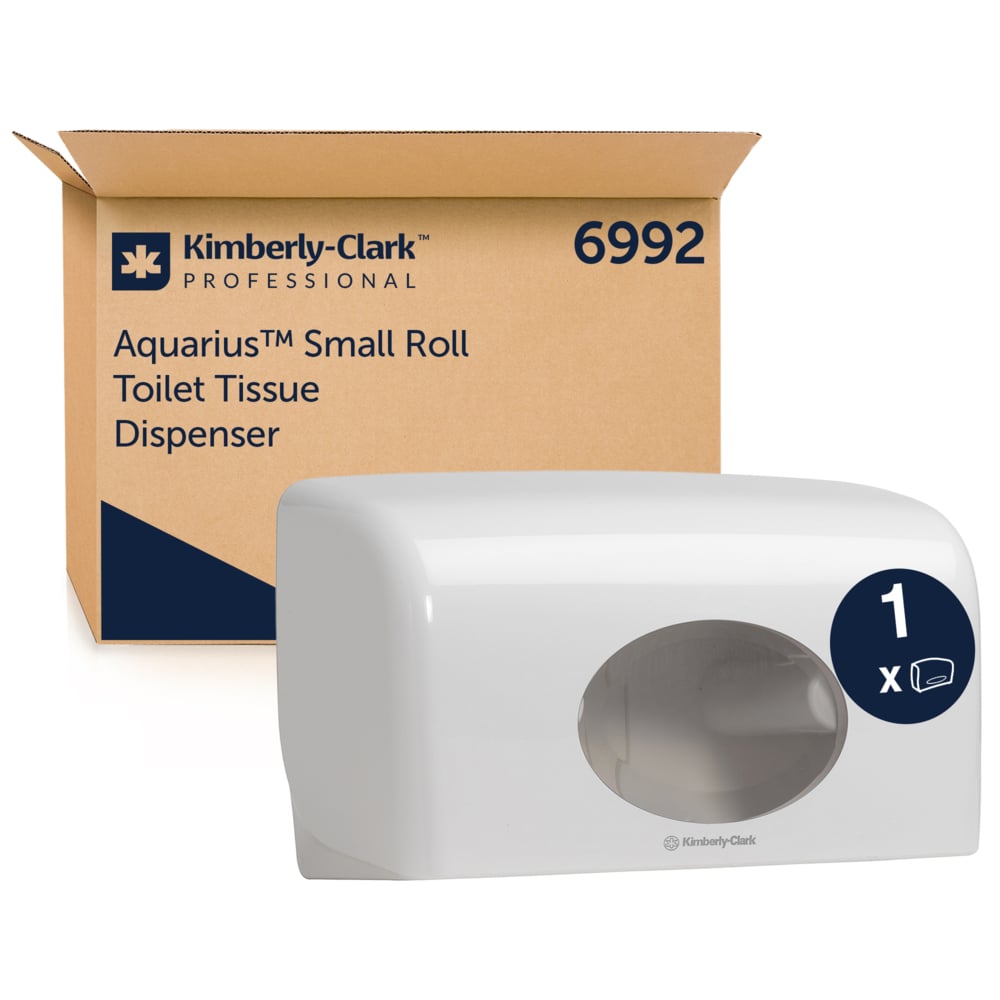 Aquarius™ Toilet Tissue Spender - Kleinrollen - 18.00 cm x 29.80 cm x 12.80 cm