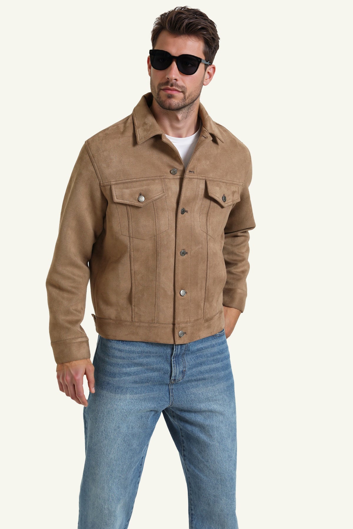 Button-Through Jacket with Pockets