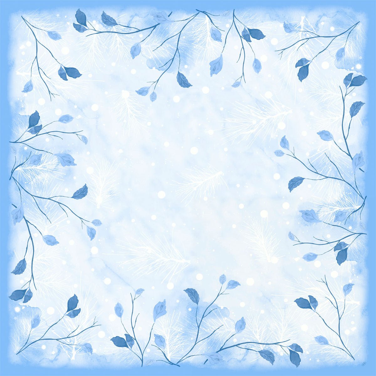 Dunicel Mitteldecke 84x84 cm Frosted Winter | Packung (20 Stück)