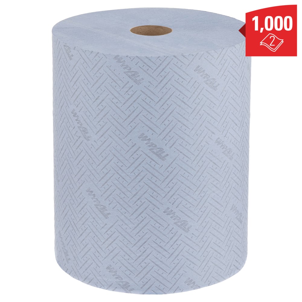 WypAll® L20 Papierwischtuch für Oberflächen - Großrolle - Extra breit / Blau - 1 Roll  x 1000 Sheets | Karton (1 Rolle)