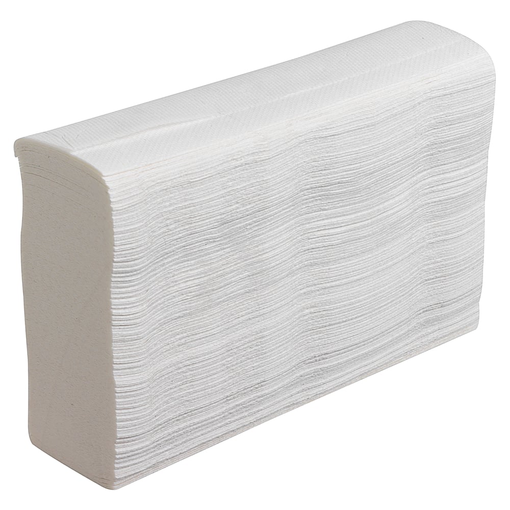 Scott® SLIMFOLD Handtücher - gefaltet / Weiß - 16 Clips  x 110 Sheets | Karton (16 Päckchen)